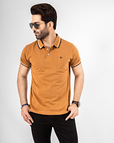 Men's Brown Polo Shirt - FMTCP21-002