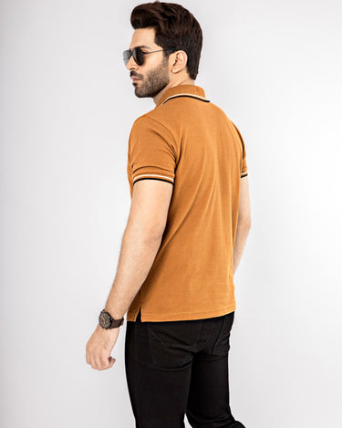 Men's Brown Polo Shirt - FMTCP21-002