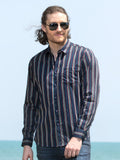 Men's Navy Casual Shirt - FMTS20-31352