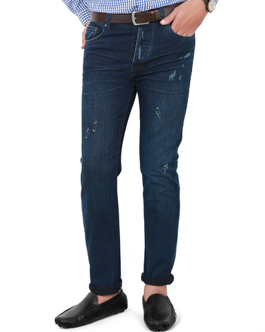 Men's Blue Denim Jeans - F-MBP-D16-32060