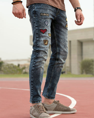 Men's Blue Denim Jeans - FMBP19-016