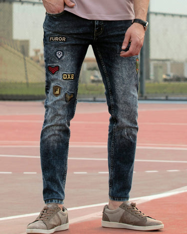 Men's Blue Denim Jeans - FMBP19-016