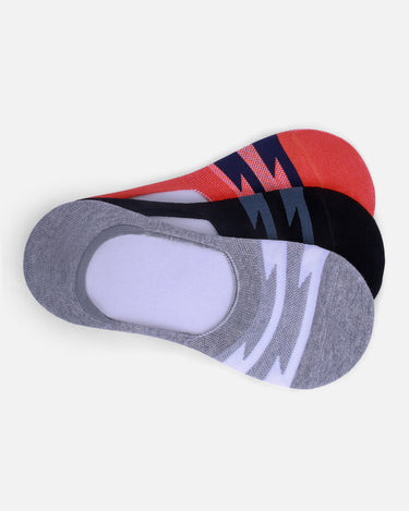 Pack Of 3 Multi No-Show Socks - FAMSO17-001