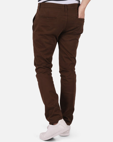 Men's Dark Brown Chino Pant - FMBCP18-012