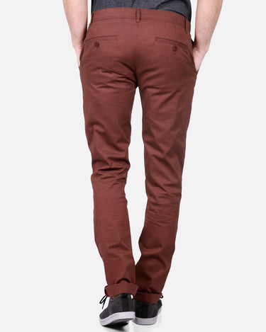 Men's Brown Chino Pant - FMBCP17-014