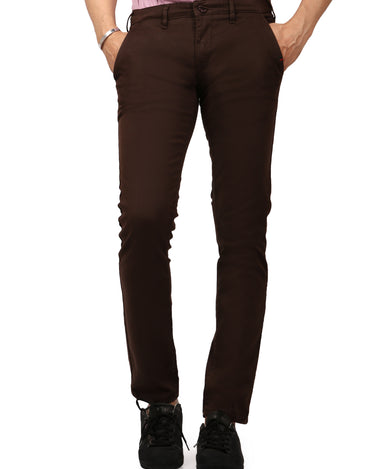 Men's Dark Brown Chino Pant - FMBCP19-057