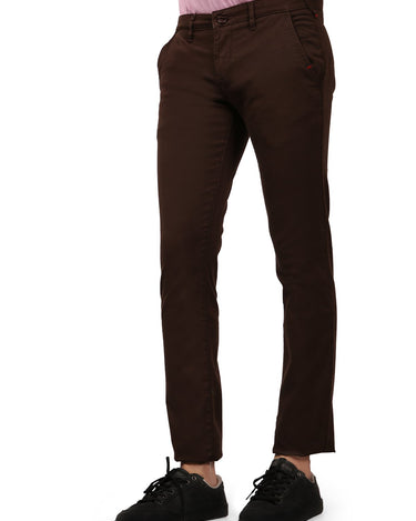 Men's Dark Brown Chino Pant - FMBCP19-057