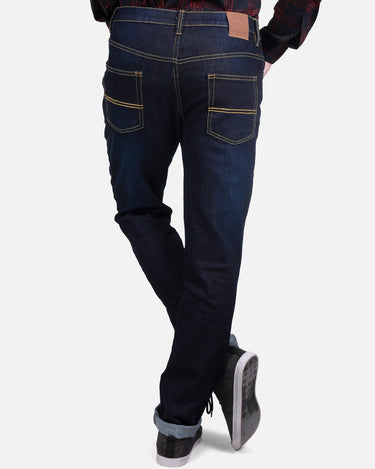 Men's Dark Blue Denim Jeans - FMBP17-006