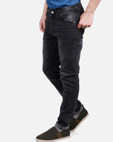 Men's Dark Grey Denim Jeans - FMBP18-045