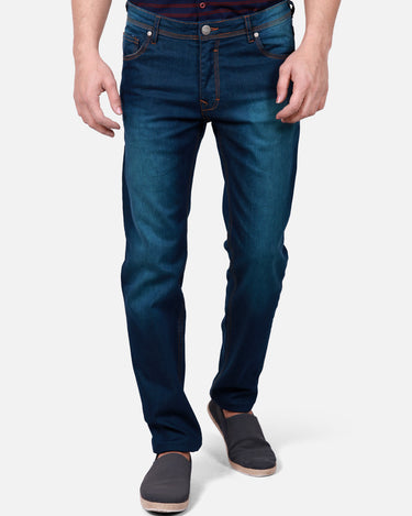 Men's Indigo Blue Denim Jeans - FMBP18-052