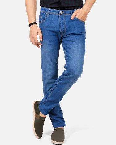 Men's Mid Blue Denim Jeans - FMBP19-018