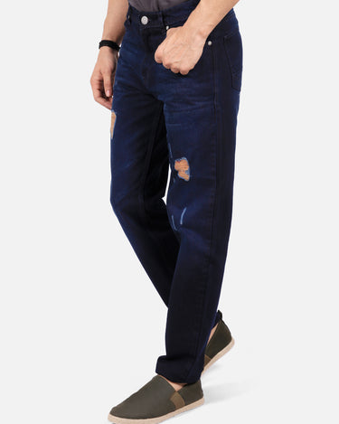 Men's Indigo Blue Denim Jeans - FMBP19-021