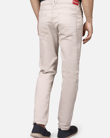 Men's Light Beige Denim Jeans - FMBP19-030