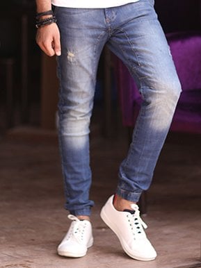 Men's Blue Denim Jeans - FMBP17-007