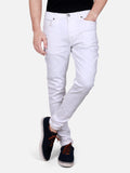 Men's White Denim Jeans - FMBP17-013