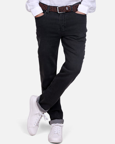 Men's Dark Grey Denim Jeans - FMBP17-015