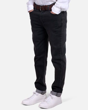 Men's Dark Grey Denim Jeans - FMBP17-015