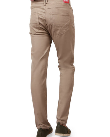 Men's Beige Denim Jeans - FMBP19-047