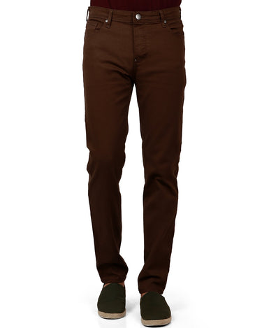 Men's Brown Denim Jeans - FMBP19-048