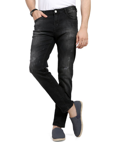 Men's Black Denim Jeans - FMBP19-091