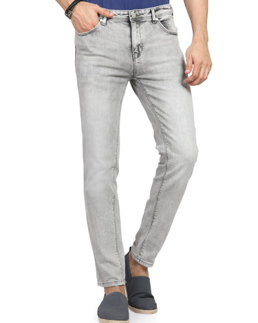 Men's Ash Grey Denim Jeans - FMBP19-093