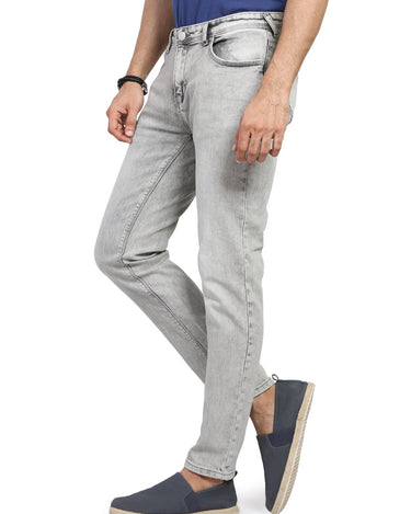 Men's Ash Grey Denim Jeans - FMBP19-093