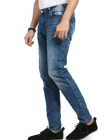 Men's Mid Blue Denim Jeans - FMBP19-099