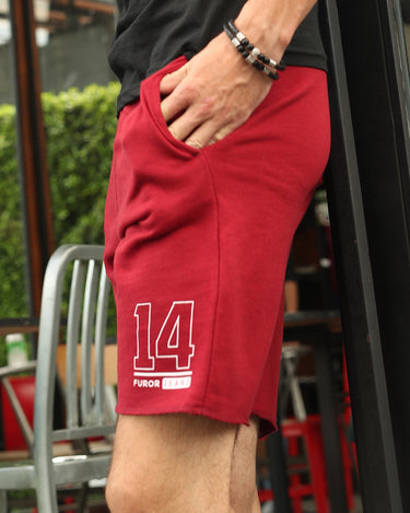 Men's Burgundy Shorts - FMBSK19-020