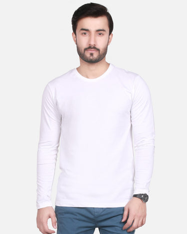 Men's White Basic T-Shirt - FMTBF18-002