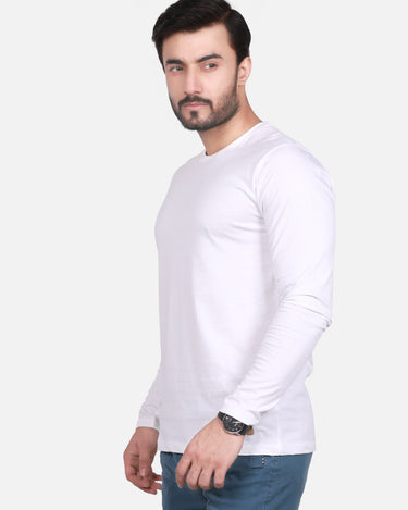 Men's White Basic T-Shirt - FMTBF18-002