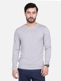 Men's Light Grey Basic T-Shirt - FMTBF18-005