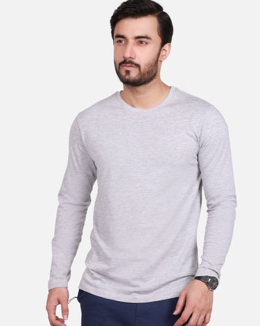 Men's Light Grey Basic T-Shirt - FMTBF18-005