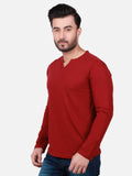 Men's Maroon Basic T-Shirt - FMTBF18-012