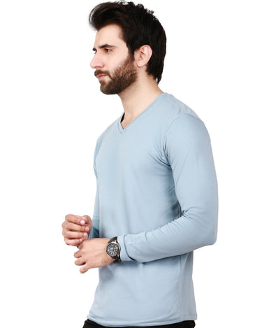 Men's Light Blue Basic T-Shirt - FMTBF19-018