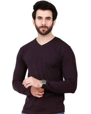 Men's Purple Basic T-Shirt - FMTBF19-020
