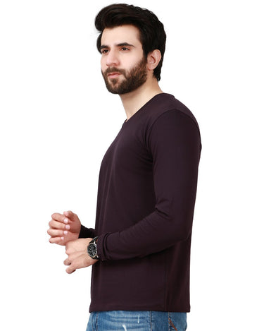 Men's Purple Basic T-Shirt - FMTBF19-020