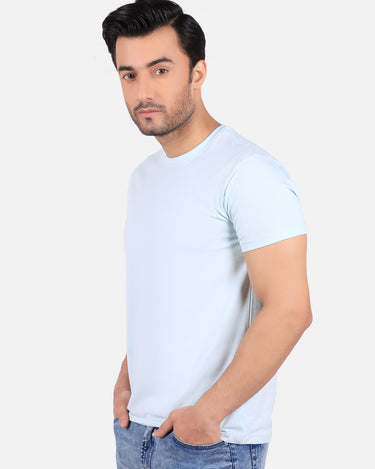 Men's Mint Blue Basic T-Shirt - FMTBS19-008