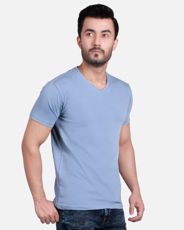 Men's Faded Blue Basic T-Shirt - FMTBS19-015