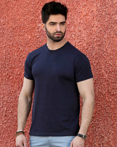 Men's Navy Basic T-Shirt - FMTBS19-002