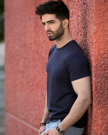 Men's Navy Basic T-Shirt - FMTBS19-002