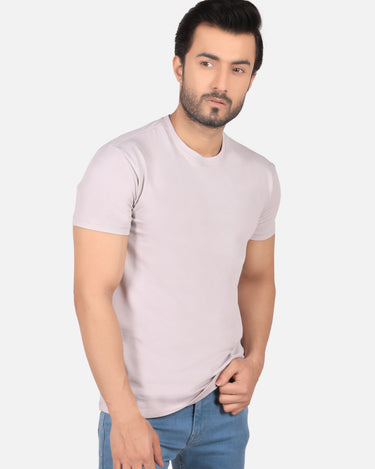 Men's Light Mauve Basic T-Shirt - FMTBS19-005