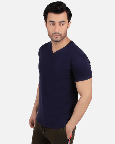 Men's Navy Basic T-Shirt - FMTBS19-010