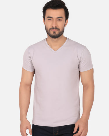 Stretch Fit V-Neck Basic Tee - FMTBS19-013