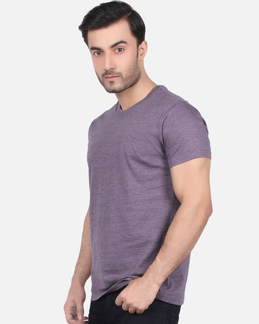 Men's Purple Basic T-Shirt - FMTBT19-069