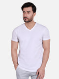 Men's White Basic T-Shirt - FMTBT19-012
