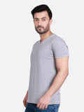 Men's Light Grey Basic T-Shirt - FMTBT19-014