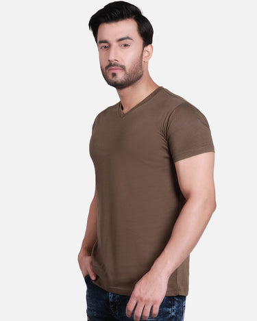 Men's Military Green Basic T-Shirt - FMTBT19-016