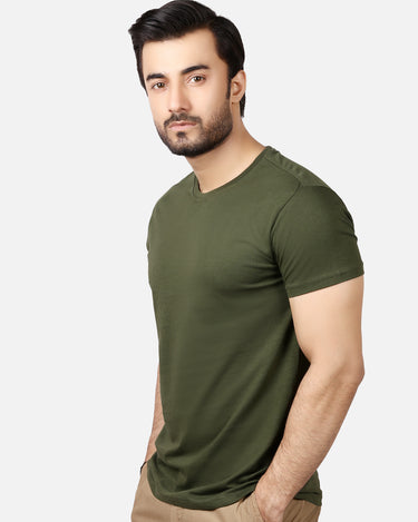 Men's Combo Green Basic T-Shirt - FMTBT19-023