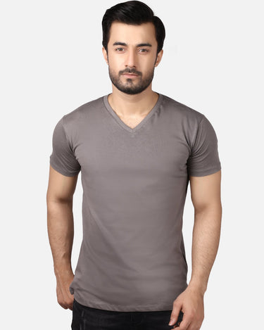 Regular Fit V-Neck Basic Tee - FMTBT19-027