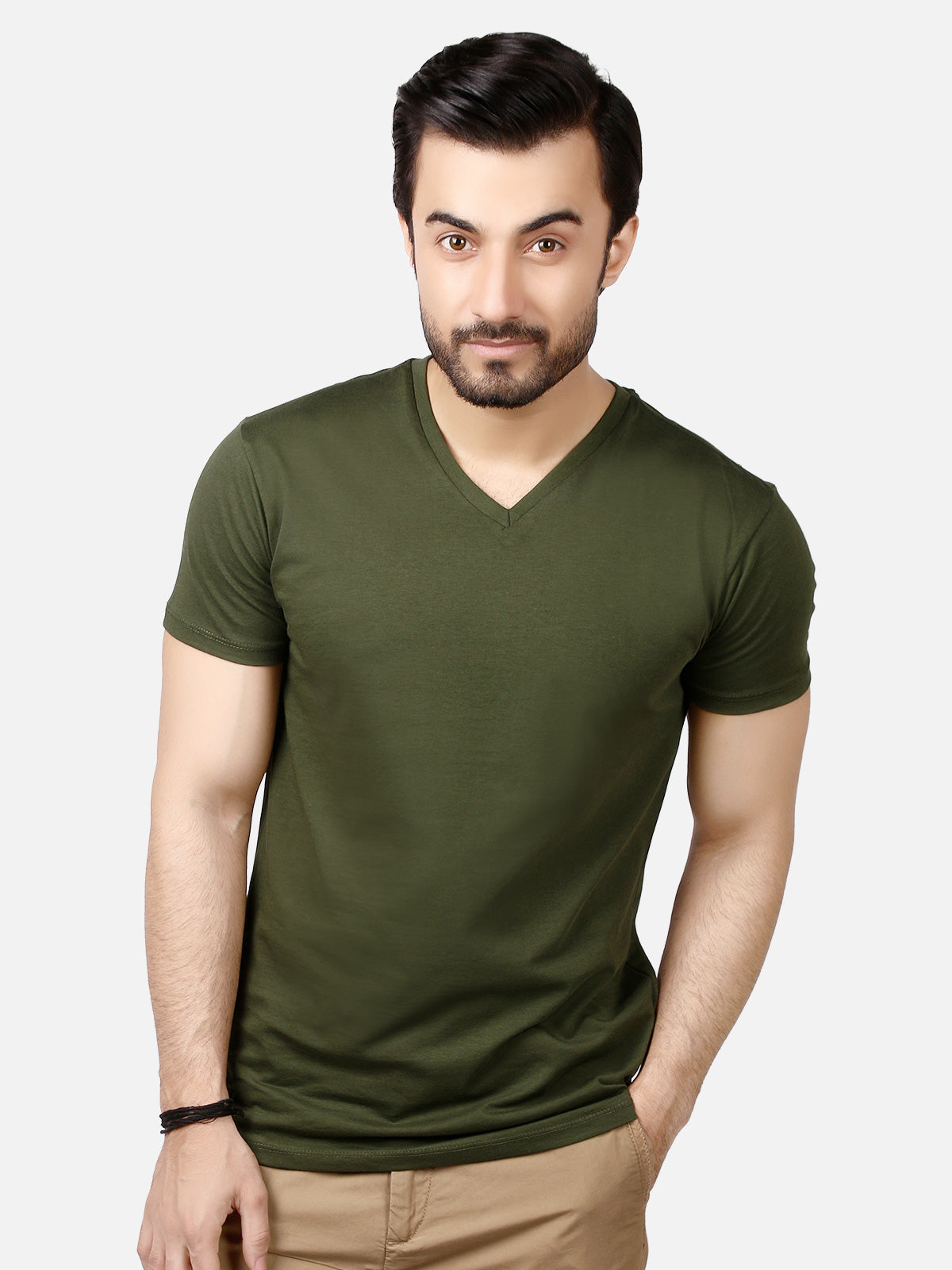 Men's Combo Green Basic T-Shirt - FMTBT19-031